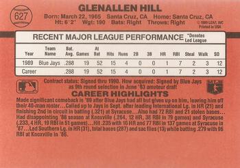 Glenallen Hill  baseball card collectible - Main Image 2
