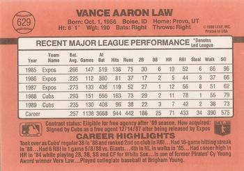 Vance Law  baseball card collectible - Main Image 2