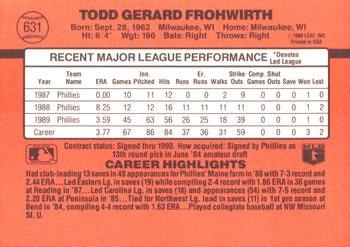 Todd Frohwirth  baseball card collectible - Main Image 2
