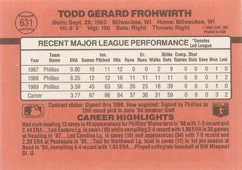 Todd Frohwirth  baseball card collectible - Main Image 2