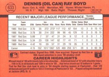 Oil Can Boyd  baseball card collectible - Main Image 2