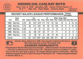 Oil Can Boyd  baseball card collectible - Main Image 2
