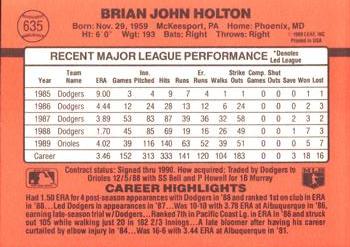 Brian Holton  baseball card collectible - Main Image 2