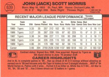 Jack Morris  baseball card collectible - Main Image 2