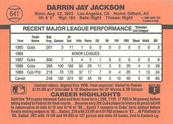 Darrin Jackson  baseball card collectible - Main Image 2