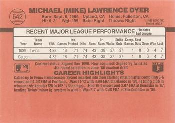 Mike Dyer  baseball card collectible - Main Image 2