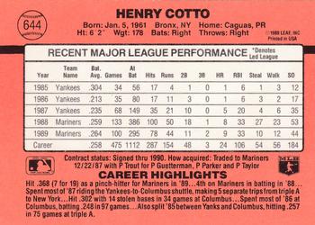 Henry Cotto  baseball card collectible - Main Image 2