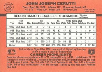 John Cerutti  baseball card collectible - Main Image 2