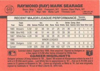 Ray Searage  baseball card collectible - Main Image 2