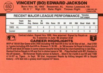 Bo Jackson  baseball card collectible - Main Image 2