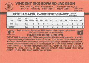 Bo Jackson  baseball card collectible - Main Image 2