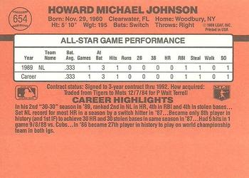 Howard Johnson  baseball card collectible - Main Image 2