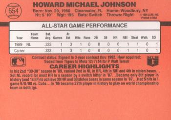 Howard Johnson  baseball card collectible - Main Image 2