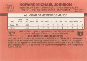 Howard Johnson  baseball card collectible - Main Image 2