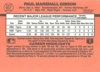 Paul Gibson  baseball card collectible - Main Image 2