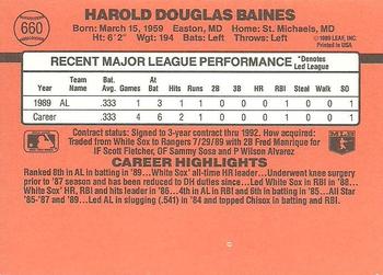 Harold Baines  baseball card collectible - Main Image 2
