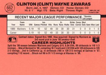 Clint Zavaras  baseball card collectible - Main Image 2