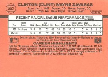 Clint Zavaras  baseball card collectible - Main Image 2