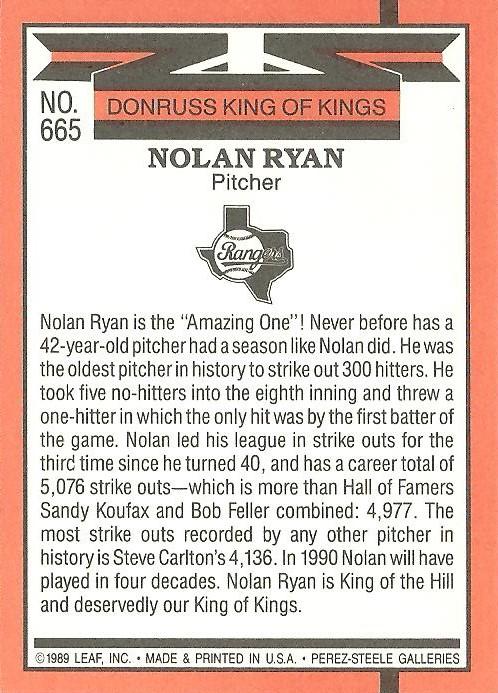 Nolan Ryan 5000K  baseball card collectible - Main Image 2