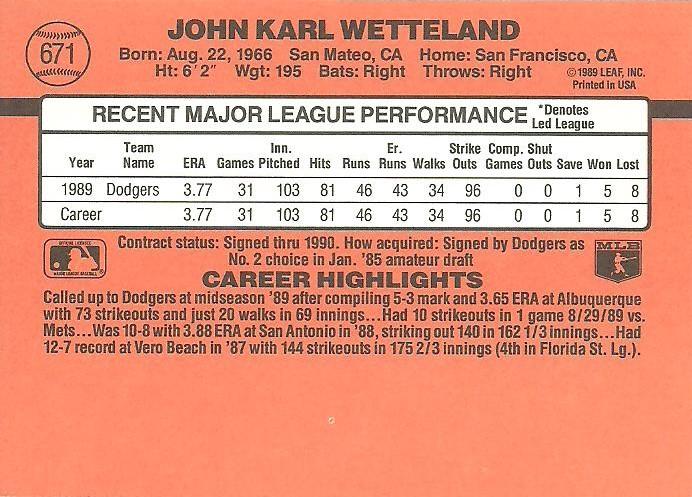 John Wetteland  baseball card collectible - Main Image 2