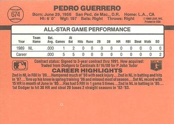 Pedro Guerrero  baseball card collectible - Main Image 2