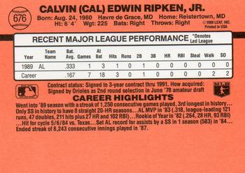 Cal Ripken  baseball card collectible - Main Image 2