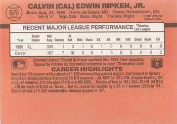Cal Ripken  baseball card collectible - Main Image 2