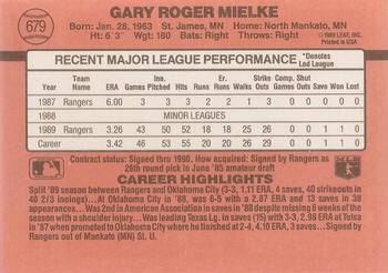 Gary Mielke  baseball card collectible - Main Image 2