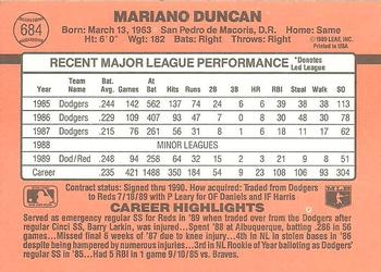 Mariano Duncan  baseball card collectible - Main Image 2