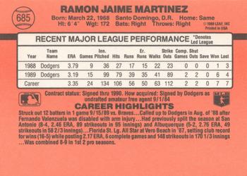 Ramon Martinez  baseball card collectible - Main Image 2