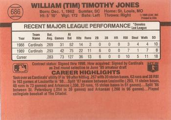 Tim Jones  baseball card collectible - Main Image 2