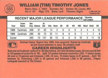 Tim Jones  baseball card collectible - Main Image 2