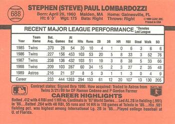 Steve Lombardozzi  baseball card collectible - Main Image 2