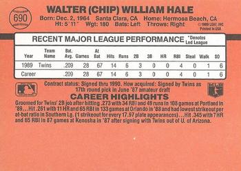 Chip Hale  baseball card collectible - Main Image 2