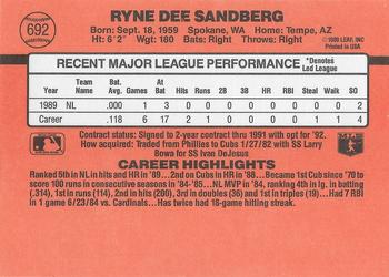 Ryne Sandberg  baseball card collectible - Main Image 2