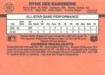 Ryne Sandberg  baseball card collectible - Main Image 2