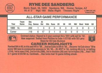 Ryne Sandberg  baseball card collectible - Main Image 2