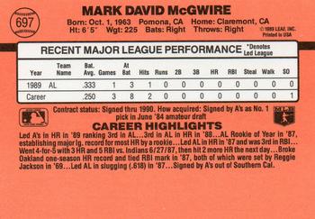 Mark McGwire  baseball card collectible - Main Image 2
