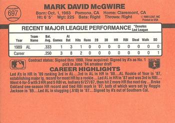 Mark McGwire  baseball card collectible - Main Image 2