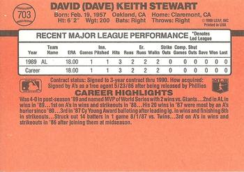 Dave Stewart  baseball card collectible - Main Image 2