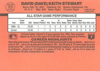 Dave Stewart  baseball card collectible - Main Image 2