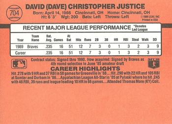 Dave Justice  baseball card collectible - Main Image 2