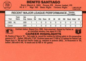 Benito Santiago  baseball card collectible - Main Image 2