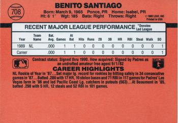 Benito Santiago  baseball card collectible - Main Image 2