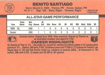 Benito Santiago  baseball card collectible - Main Image 2