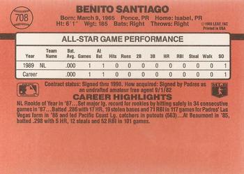 Benito Santiago  baseball card collectible - Main Image 2