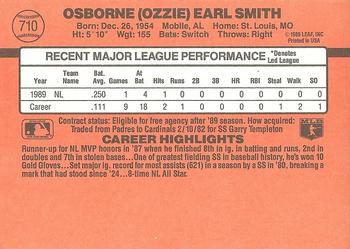 Ozzie Smith  baseball card collectible - Main Image 2