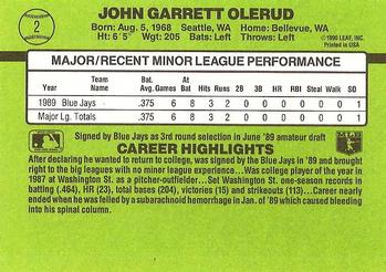 John Olerud  baseball card collectible - Main Image 2