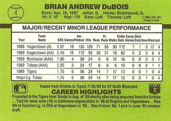 Brian DuBois  baseball card collectible - Main Image 2
