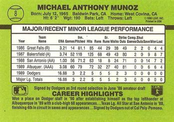 Mike Munoz  baseball card collectible - Main Image 2